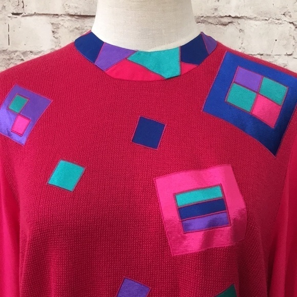 Philippe Marques Vintage Sweater Blouse 10 Pink - Picture 2 of 4